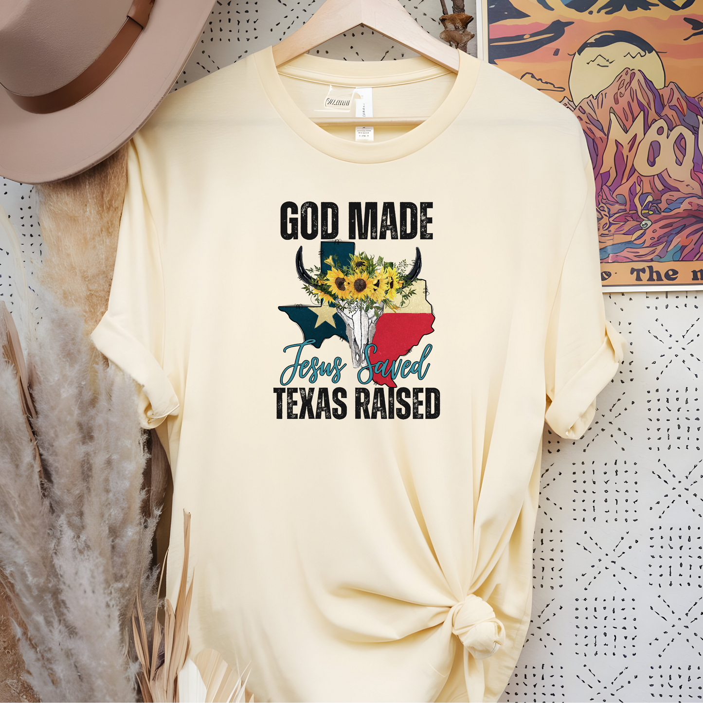 God Raised and Texas Raised Tee