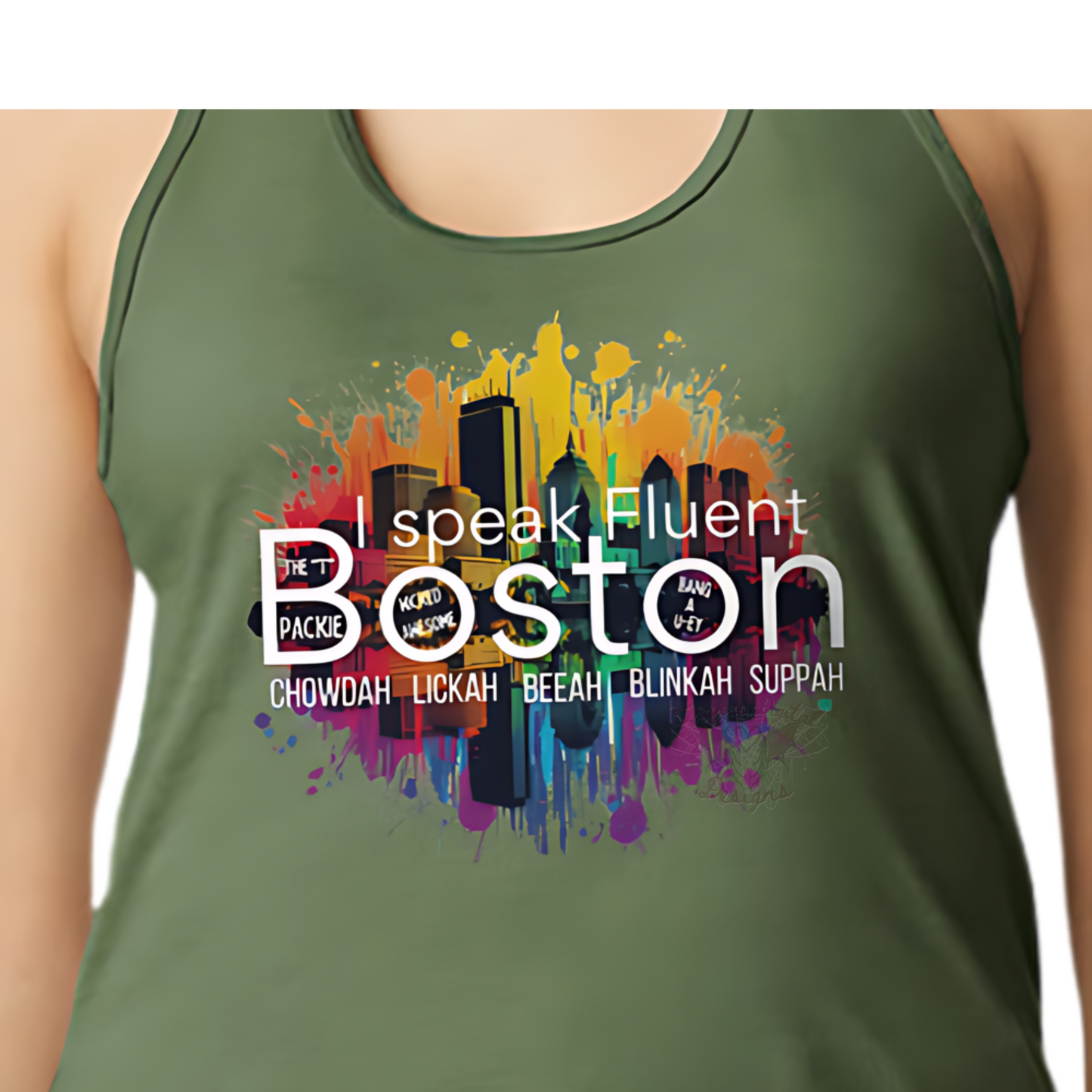 I speak fluent Boston Women's Tank