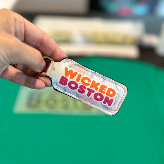 Wicked Boston Lip Balm Keychain