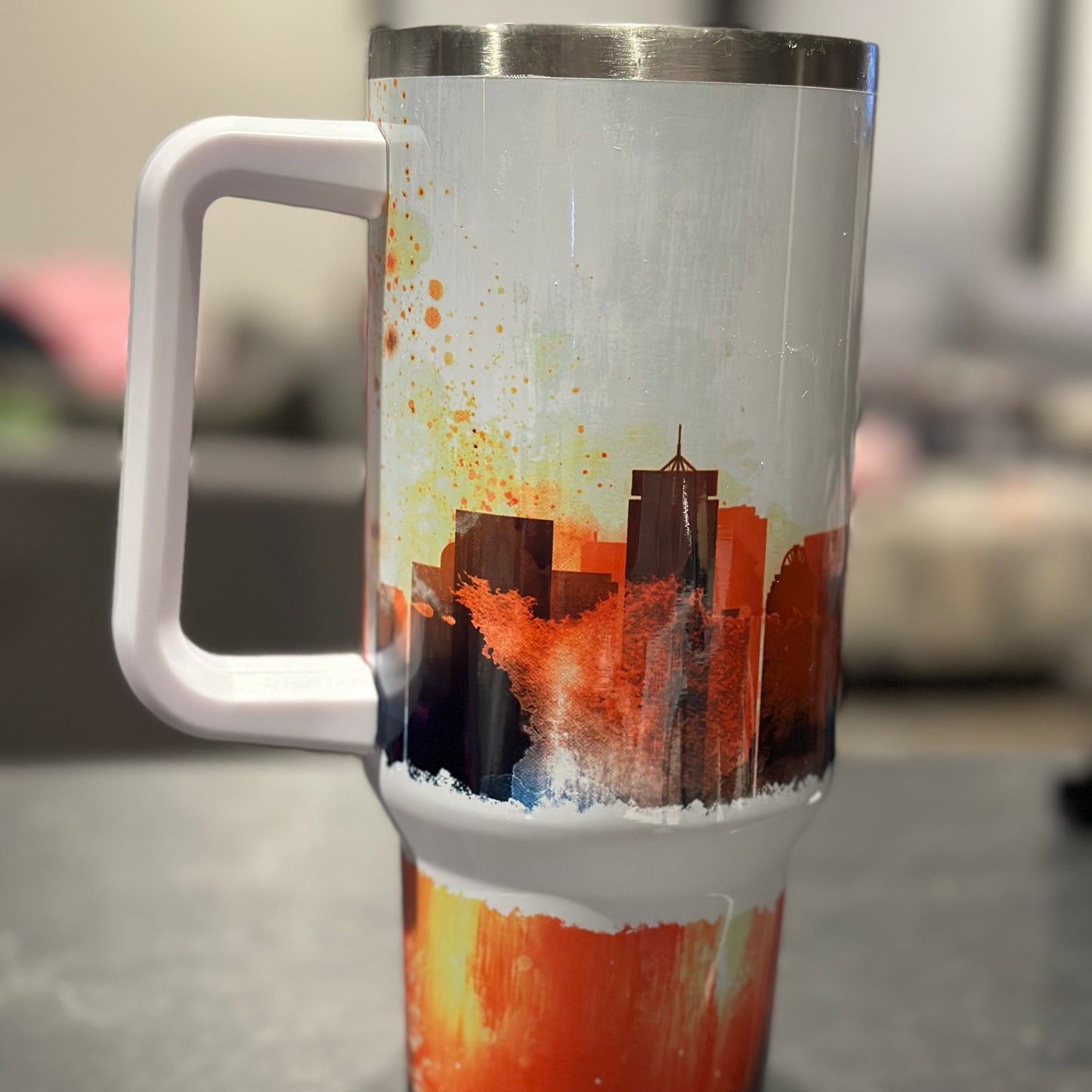 Boston cityscape tumbler