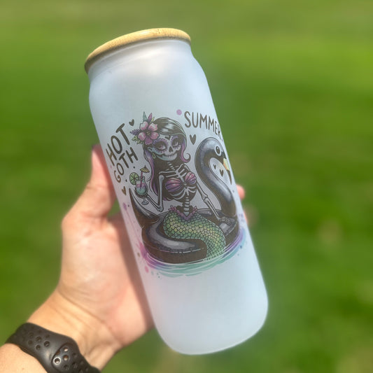 Goth summer glass can