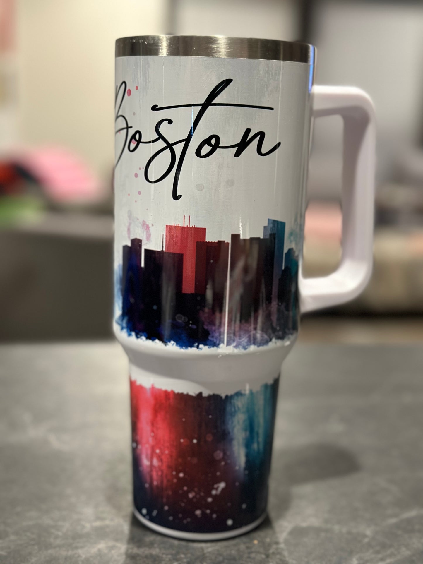 Boston cityscape tumbler