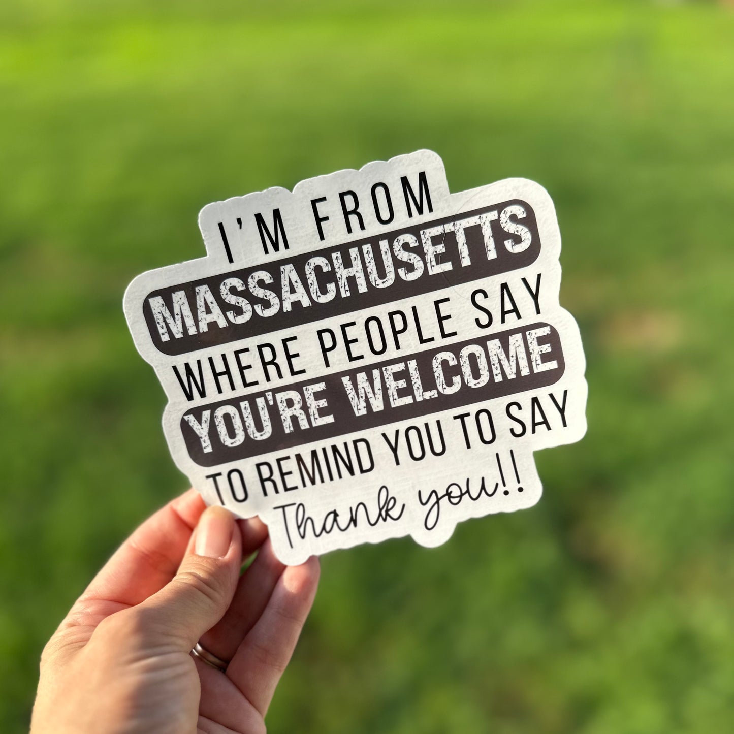 I'm from Massachusetts sticker