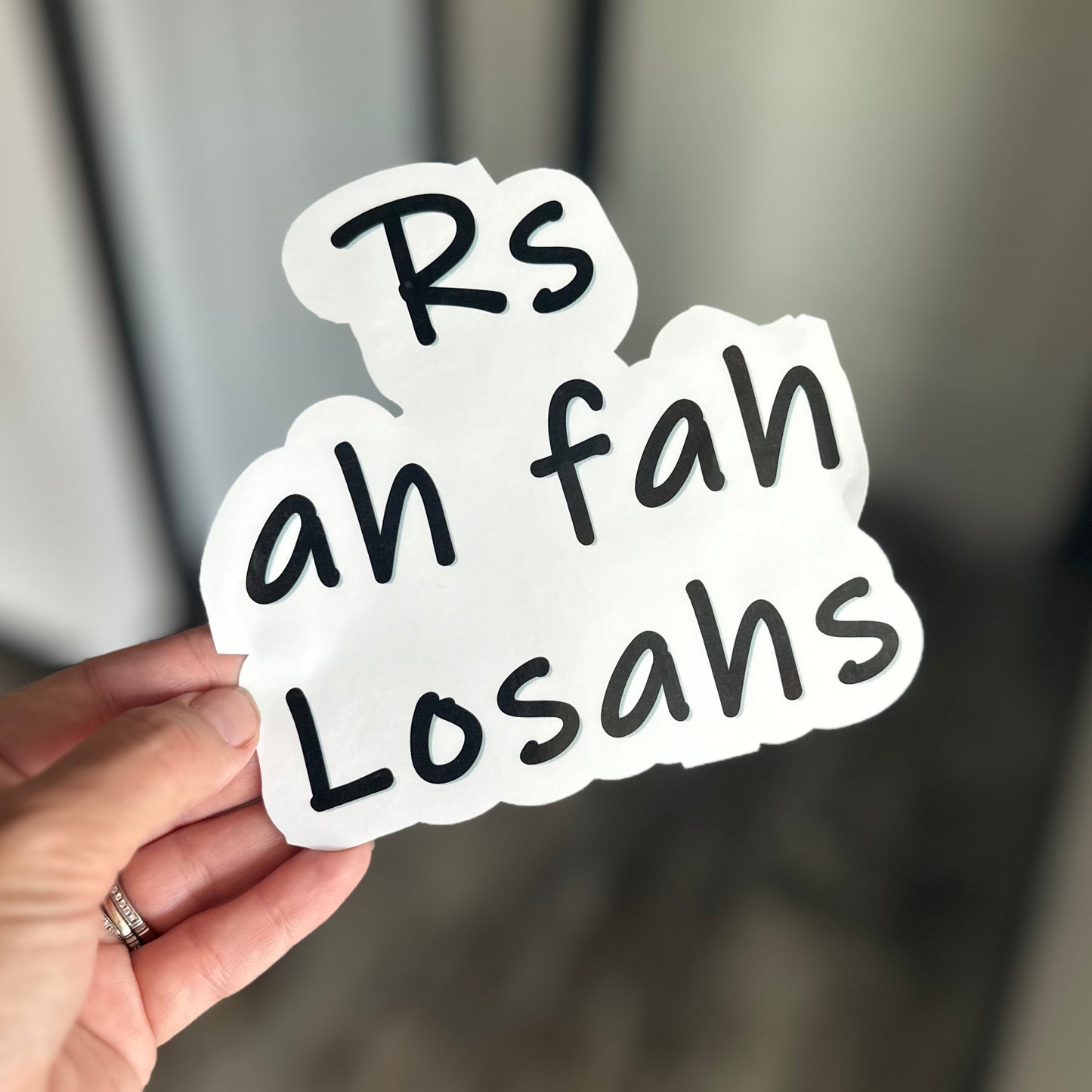 Rs ah fah losahs sticker