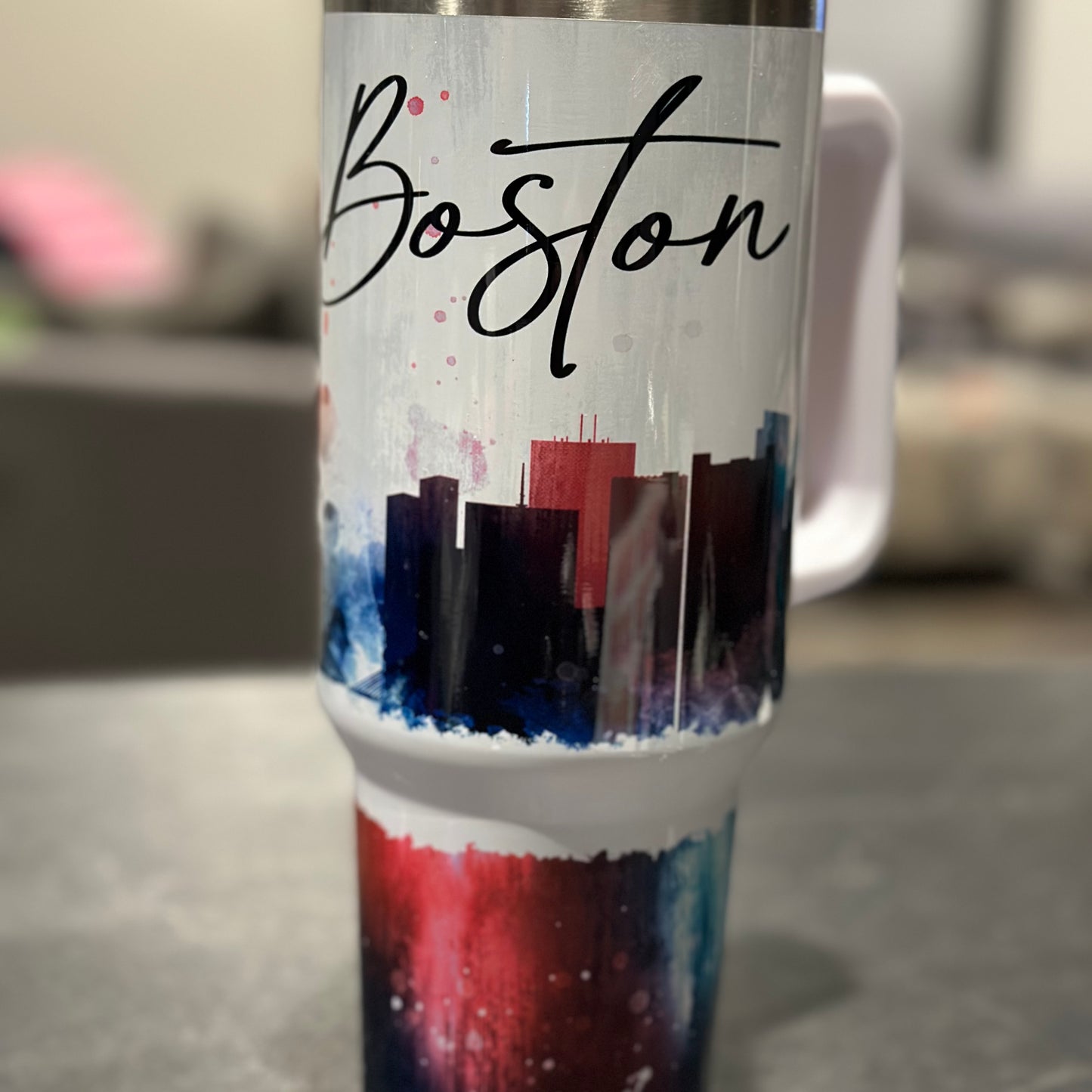 Boston cityscape tumbler