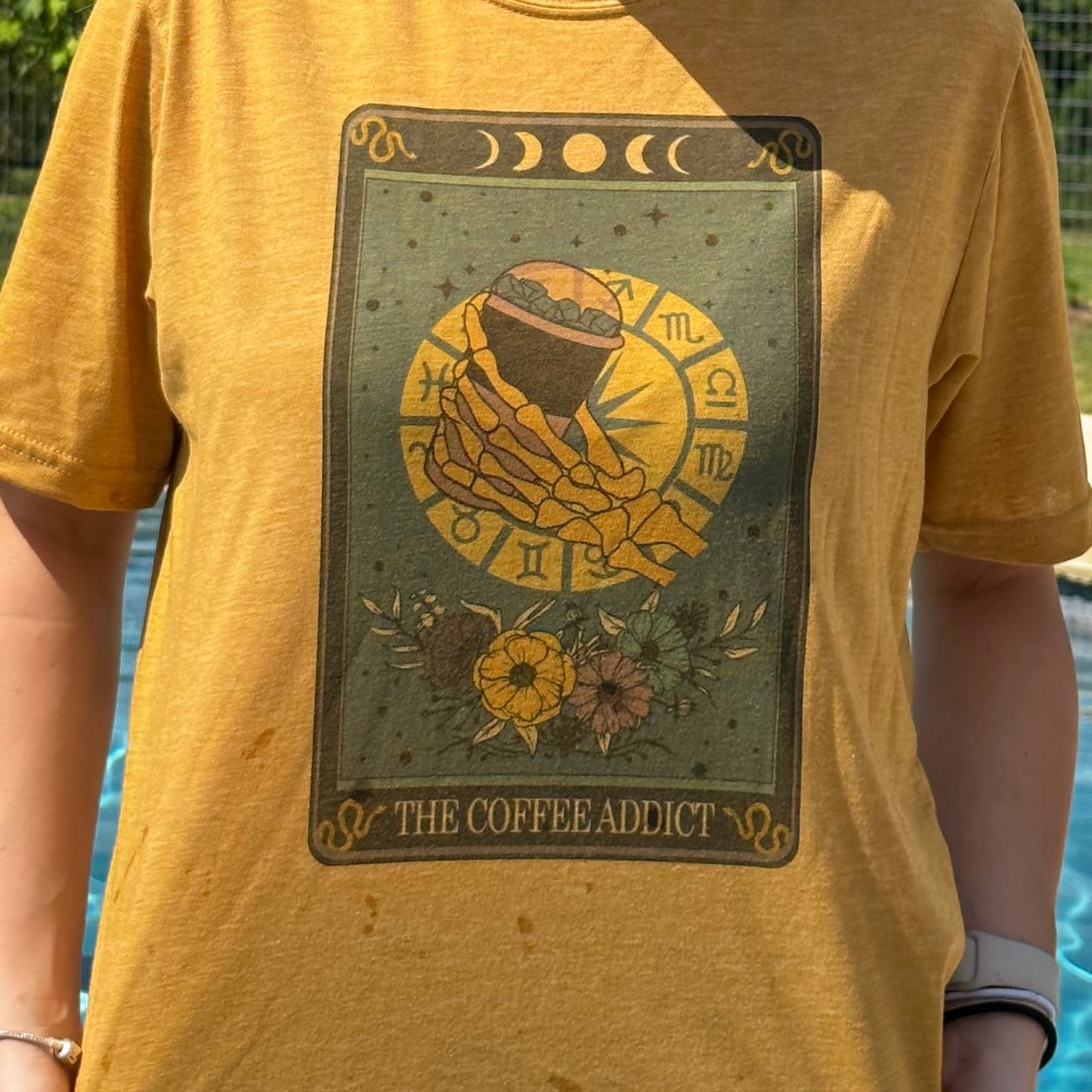 The Coffee Addict Tarot Tee