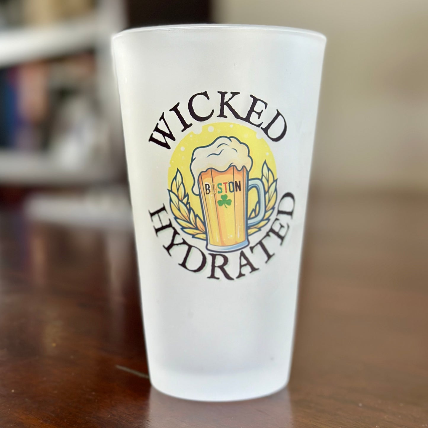 Wicked Hydrated 16oz Frosted Glass