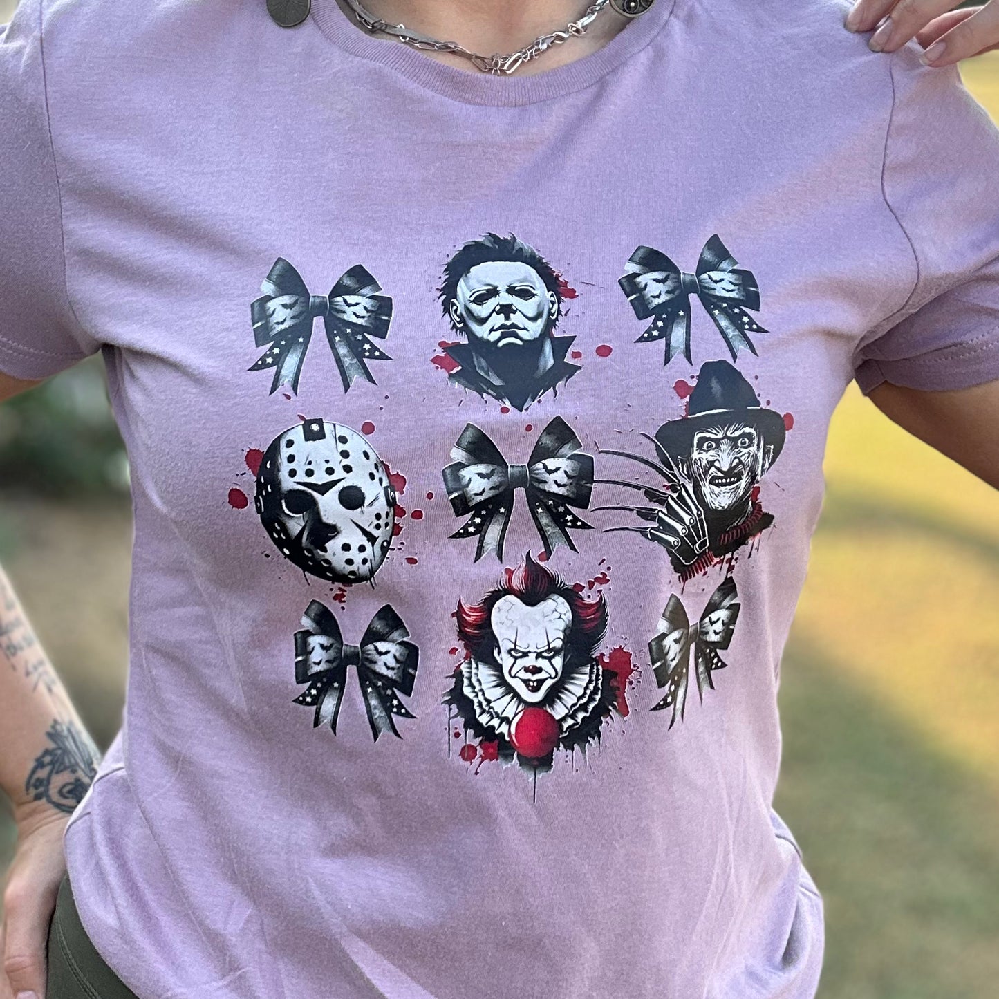 Bows & Horror Tee