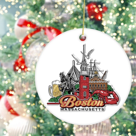 Boston City Ornament